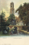 1659 Gezicht op de Oudegracht Tolsteegzijde te Utrecht met op de voorgrond de Gaardbrug; op de achtergrond de Domtoren.